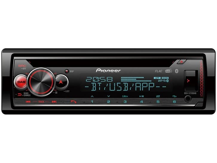 Pioneer DEH-S720DAB - Autoradio - DAB+ Bluetooth - Zwart, Auto diversen, Autoradio's, Zo goed als nieuw, Verzenden