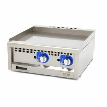 Horeca Grillplaat - Glad - Dubbel - 60 cm Diep - Gas, Verzenden