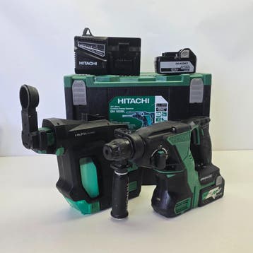 Hitachi DH18DBL 18V Accu Boorhamer Met Afzuiging In Koffer, Ophalen of Verzenden
