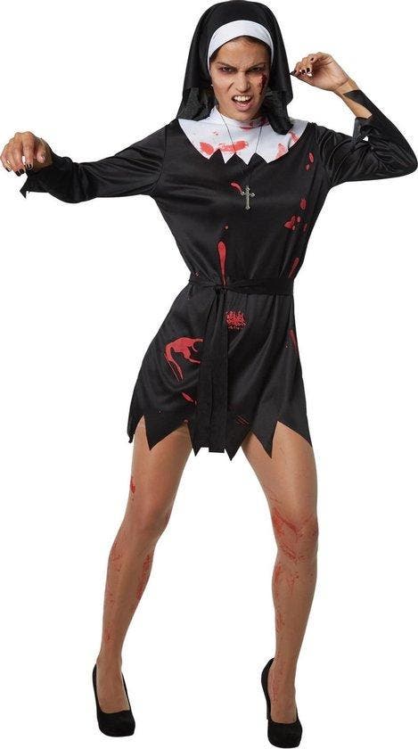 2dekans | Dressforfun Griezelige non - M - Verkleedkleding, Kinderen en Baby's, Carnavalskleding en Verkleedspullen, Ophalen of Verzenden