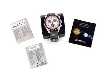 Omega x Swatch - Bioceramic MoonSwatch Mission to Pluto -, Handtassen en Accessoires, Horloges | Heren, Nieuw