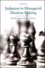 Judgment in Managerial Decision Making 9781118065709, Verzenden, Zo goed als nieuw, Max H. Bazerman