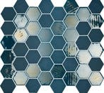 Wand Mozaïek Tegels Factory Hexagon Keramiek Blauw - Matj.., Ophalen of Verzenden, Wandtegels