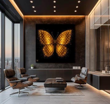 PLM-Art - Gold Butterfly