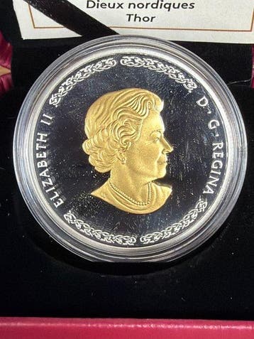 Canada. 20 Dollars 2019, Norse Gods: Thor 1 oz (.999) mit