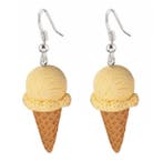 Fako Bijoux - Oorbellen - IJsjes - Hoorntjes - Crème, Verzenden, Nieuw