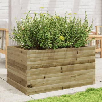 vidaXL Plantenbak 90x60x45,5 cm geïmpregneerd grenenhout, Verzenden, Nieuw