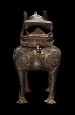 Oud-Chinees - Wierookbrander - bronzen leeuw - Luduan -, Antiek en Kunst