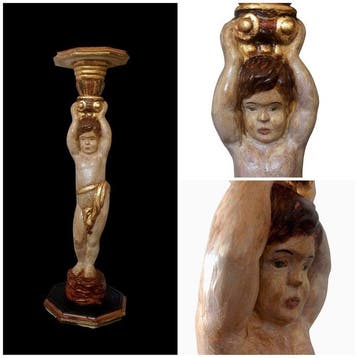 Kolom - ca. 1900 - Putto - 97 cm