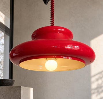 meblo - Plafondlamp - Lamp uit de Space Age, halverwege de