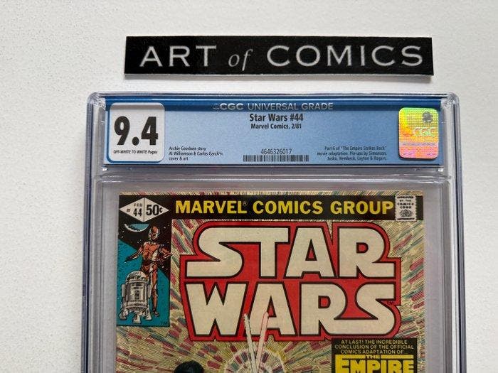 Star Wars #44 - CGC 9.4 - Part 6 Of Empire Strikes Back, Boeken, Strips | Comics