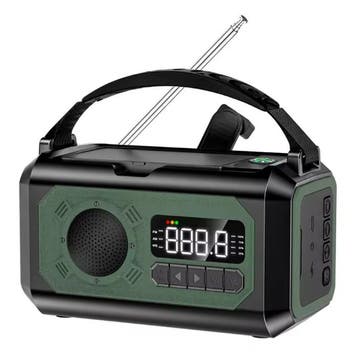 12000mAh Radio Powerbank op Zonne-energie met Dynamo -, Verzenden