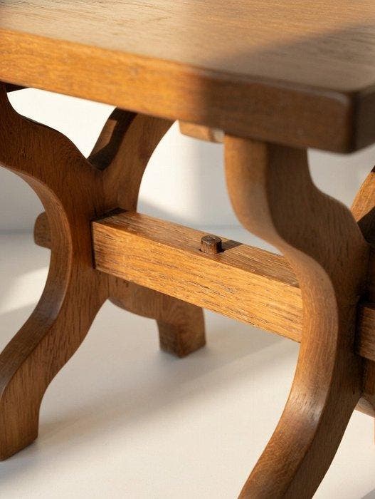 Kruk - Eik - Twee stoelen, Antiquités & Art, Curiosités & Brocante