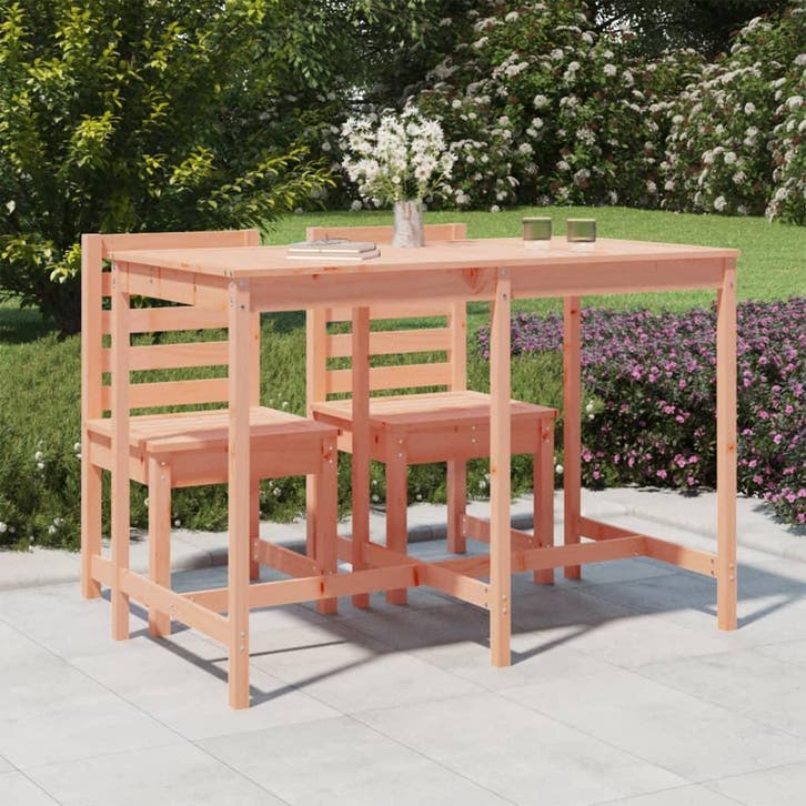 vidaXL Tuintafel 159,5x82,5x110 cm massief douglashout, Tuin en Terras, Tuintafels, Nieuw, Verzenden