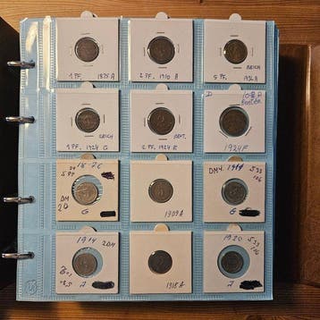 Duitsland, Denemarken. 3.7 kg coins in album 1875/2000,