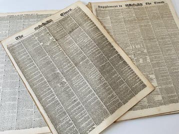 Complete run of The Times newspaper for July 1851 - 1851