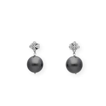 Boucles doreilles - 18 carats Or blanc Diamant (Naturelle), Nieuw