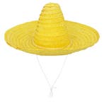 Gele Sombrero 49cm, Hobby en Vrije tijd, Feestartikelen, Verzenden, Nieuw