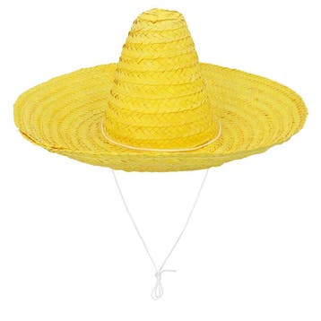 Gele Sombrero 49cm, Verzenden, Nieuw