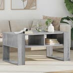 vidaXL Salontafel met opslag Grijs Sonoma 92 x 53 x 45 cm, Verzenden, Nieuw