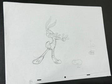 Warner Bros. - Originele animatietekening van Bugs Bunny