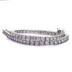 Zonder minimumprijs - Armband - 14 karaat Witgoud - 4.57ct., Handtassen en Accessoires, Armbanden, Nieuw