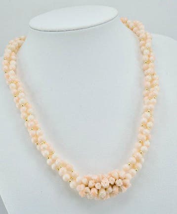 Corail - Argent, Plaqué or - Collier - CORALLO ROSA