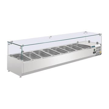 Polar G-serie opzetkoelvitrine 8x GN 1/4, Verzenden, Nieuw in verpakking, Koelen en Vriezen