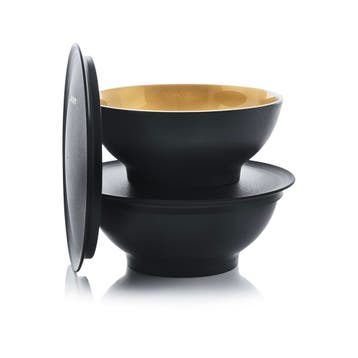 Tupperware 2 Allegra Kommen 275 ml Zwart/Goud, Maison & Meubles, Cuisine| Tupperware, Verzenden