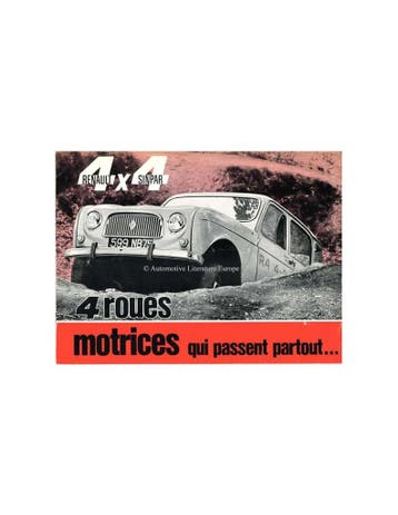 1963 RENAULT 4 4X4 SINPAR BROCHURE FRANS