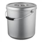 Emmer | Kunststof | 15L | Met Deksel | Ø290x300(h)mm EMGA, Verzenden, Nieuw in verpakking
