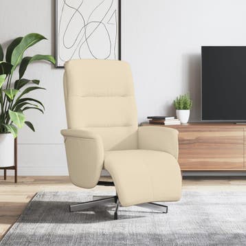 vidaXL Fauteuil verstelbaar met voetensteun stof, Verzenden, Nieuw