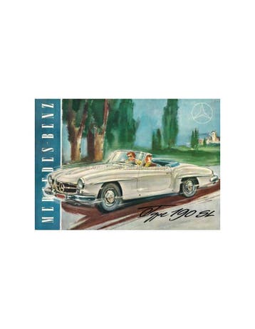 1955 MERCEDES BENZ 190 SL BROCHURE FRANS, Nieuw