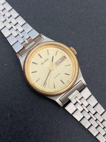 Seiko - Seiko Alba Watch Women 24mm Gold-toned Dial & Metal