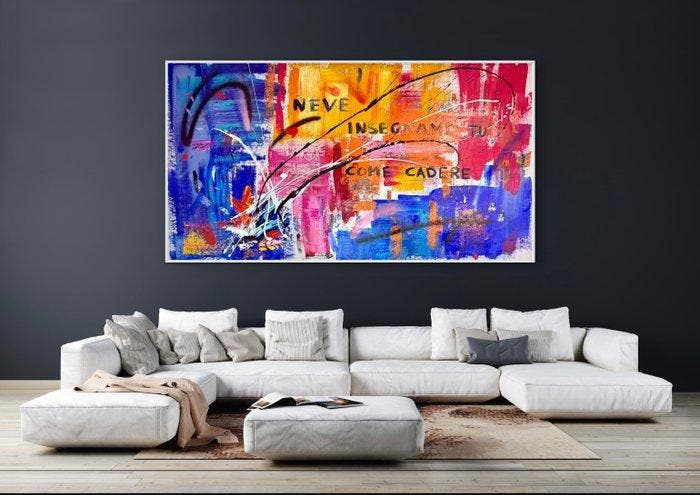 Michele Socionovo - XXL. Neve insegnami tu come cadere, Antiek en Kunst, Kunst | Schilderijen | Modern