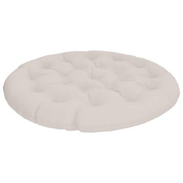 vidaXL Papasan Stoel Kussen VIANEN 100% Polyester Wit Ø 130, Verzenden