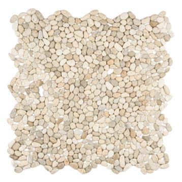 Wand Mozaïek Tegels Factory Mini Kiezelsteen Zand - Matje.., Doe-het-zelf en Bouw, Wandtegels, Nieuw, Ophalen of Verzenden, 20 tot 40 cm