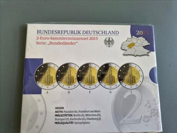 Duitsland. 2 Euro 2015 (20 monnaies - 4 sets) Proof + BU