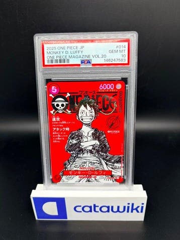 One Piece - 1 Graded card - One Piece - Magazine Promo Red, Nieuw