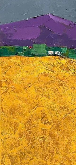 Hoang Anh - Les Moissons dAméthyste 100 120 cm  Vendu