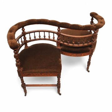 Chaise - Bois, Textile - Fauteuil à bascule
