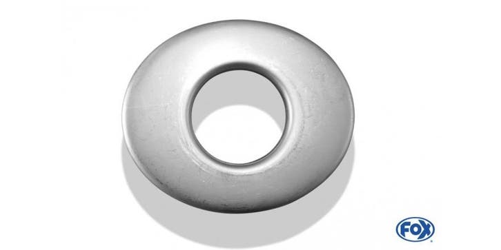 FOX Afdekkap voor uitlaat ovaal 129x106mm - gat: 50mm, Autos : Pièces & Accessoires, Systèmes d'échappement, Envoi