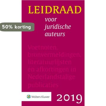Leidraad voor juridische auteurs / Kluwer Leidraad-reeks, Verzenden, Anne De Hingh