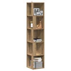 vidaXL Hoekkast 33x33x165 cm bewerkt hout artisanaal, Huis en Inrichting, Verzenden, Nieuw