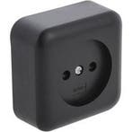 Q-LINK Mat Zwart 1-voudig Stopcontact - Veilig LED toebehore, Doe-het-zelf en Bouw, Verzenden, Nieuw