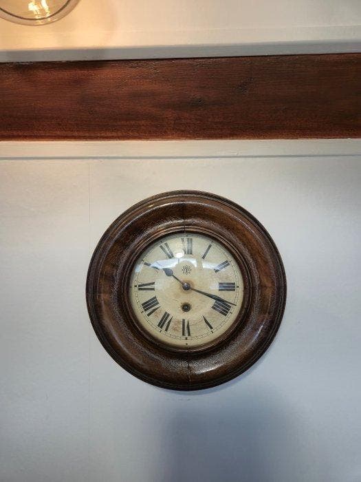 Mantel klok - Junghans - Hout, Messing, Glas - 1920-1930 -, Antiquités & Art, Curiosités & Brocante