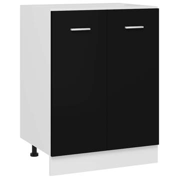 vidaXL Onderkast Lyon 60x46x81,5 cm bewerkt hout zwart, Verzenden
