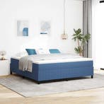 vidaXL Platformbedframe Blauw 180 x 200 cm Corduroy stof, Huis en Inrichting, Slaapkamer | Bedden, Verzenden, Nieuw
