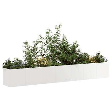 vidaXL Plantenbak 280x40x40 cm roestvrij staal, Verzenden