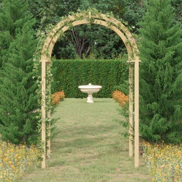 vidaXL Boog 141x97x243 cm geïmpregneerd massief grenenhout, Tuin en Terras, Verzenden, Nieuw